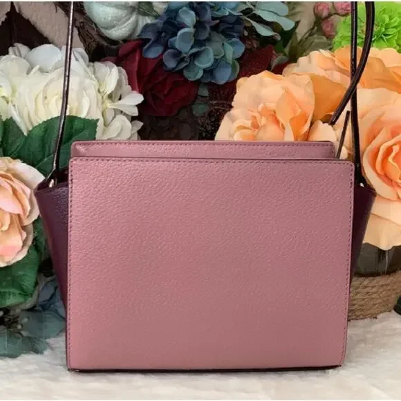 KATE SPADE Grand Street Hayden Peony Mulberry Colorblock Crossbody Purse Bag - Picture 4 of 10